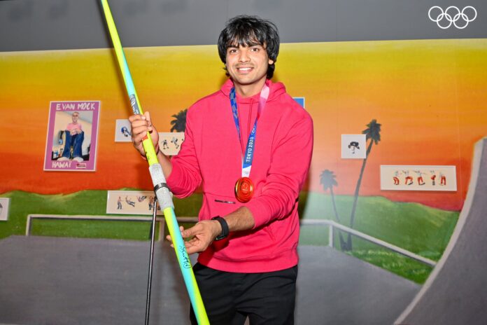 Neeraj Chopra donates javelin to Olympic museum