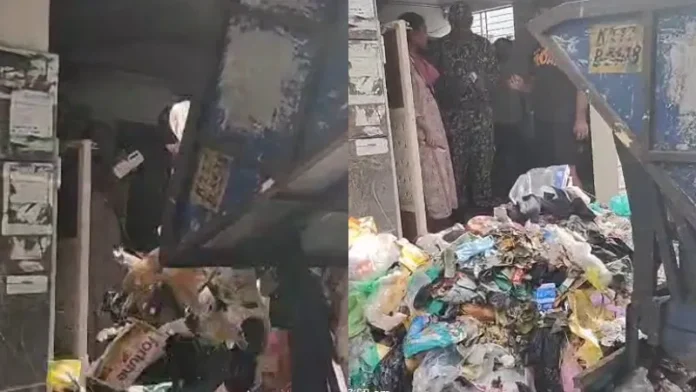 A surprise in front of the house where garbage is dumped on Appitappi Road! Be careful