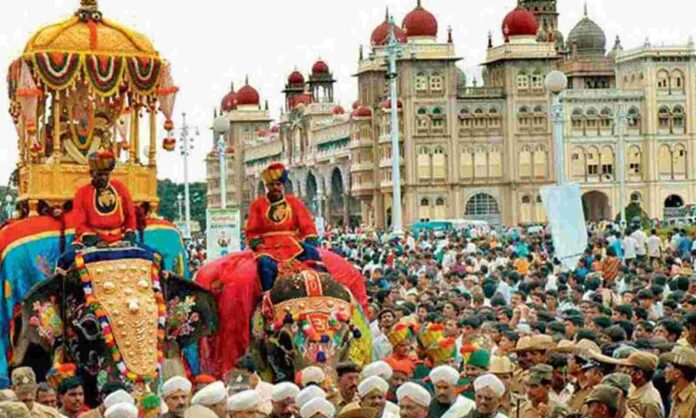Tomorrow's world-famous Jumbo Savari A golden sleigh ride on Gajaraja Abhimanyu Tomorrow's world-famous Jumbo Savari: A golden sleigh ride on Gajaraja Abhimanyu
