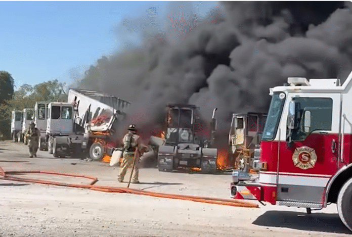 Plane catches fire: Two people burnt alive on the spot