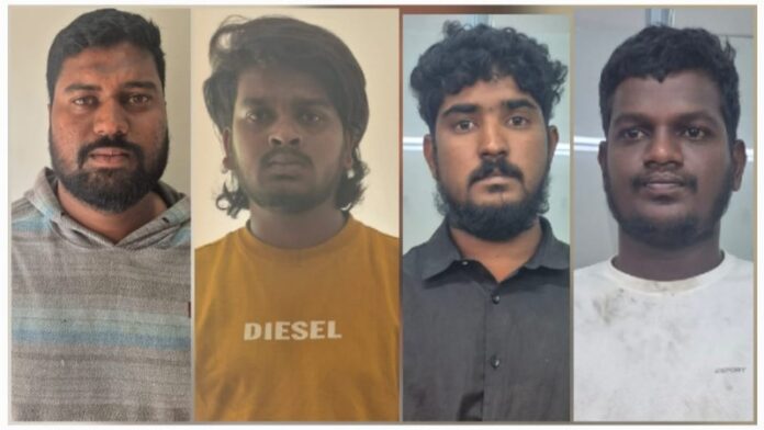 Cinema style, where the kidnappers were arrested within hours