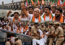 ಕೆ.ಆರ್.ಎಸ್ ಜಲಾಶಯ ಮುತ್ತಿಗೆ ಯತ್ನ – ಬಿಜೆಪಿ ನಾಯಕರು ಪೊಲೀಸರ ವಶಕ್ಕೆ!