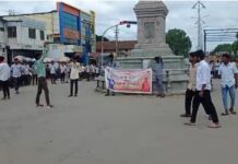Koppala: ಅಶೋಕ ವೃತ್ತದಲ್ಲಿ ಅಖಿಲ ಭಾರತೀಯ ವಿದ್ಯಾರ್ಥಿ ಪರಿಷತ್ ನೇತೃತ್ವದಲ್ಲಿ ಬೃಹತ್ ಪ್ರತಿಭಟನೆ